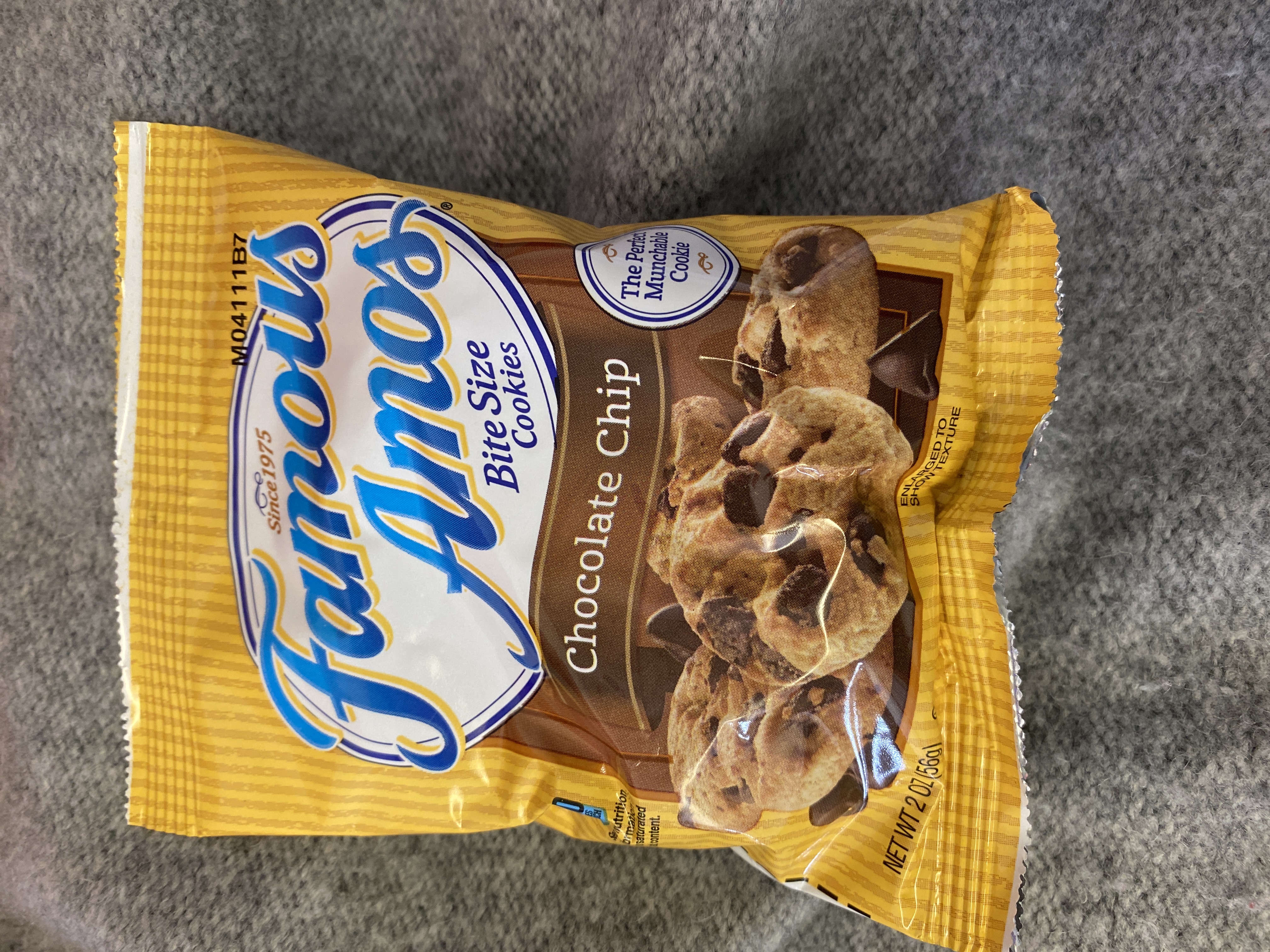 Order 2 oz. Famous Amos Bite Size Chocolate Chip food online from Just Dash It store, Englewood on bringmethat.com
