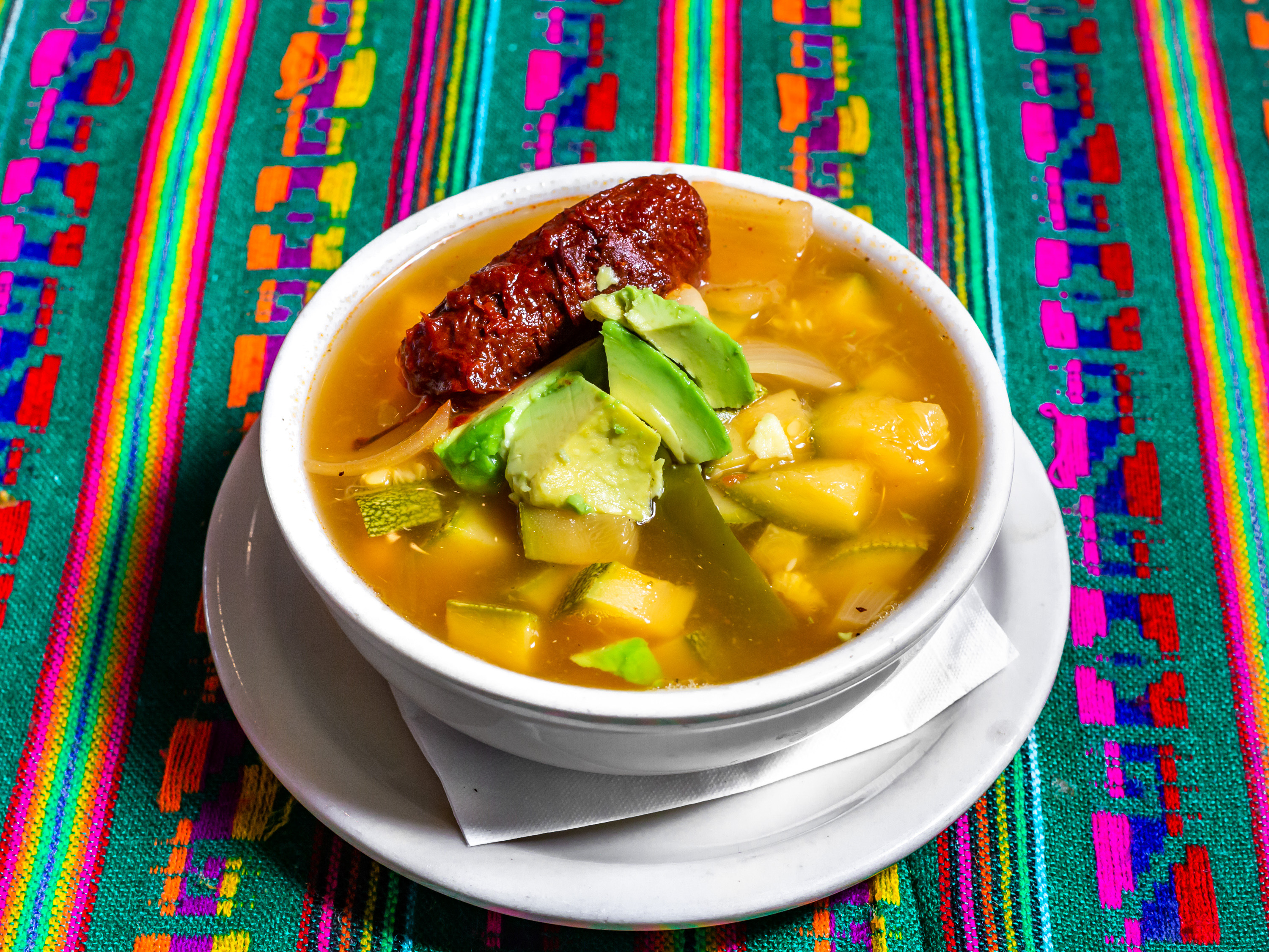 Order Caldo Tlalpeno Soup food online from Mi Pueblito Restaurant Bar & Grill store, Brownsville on bringmethat.com