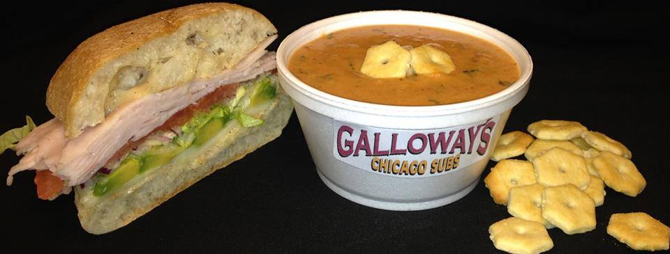 Order Soup and 1/2 Sub Combo food online from Galloway's Chicago Subs store, Crystal Lake on bringmethat.com