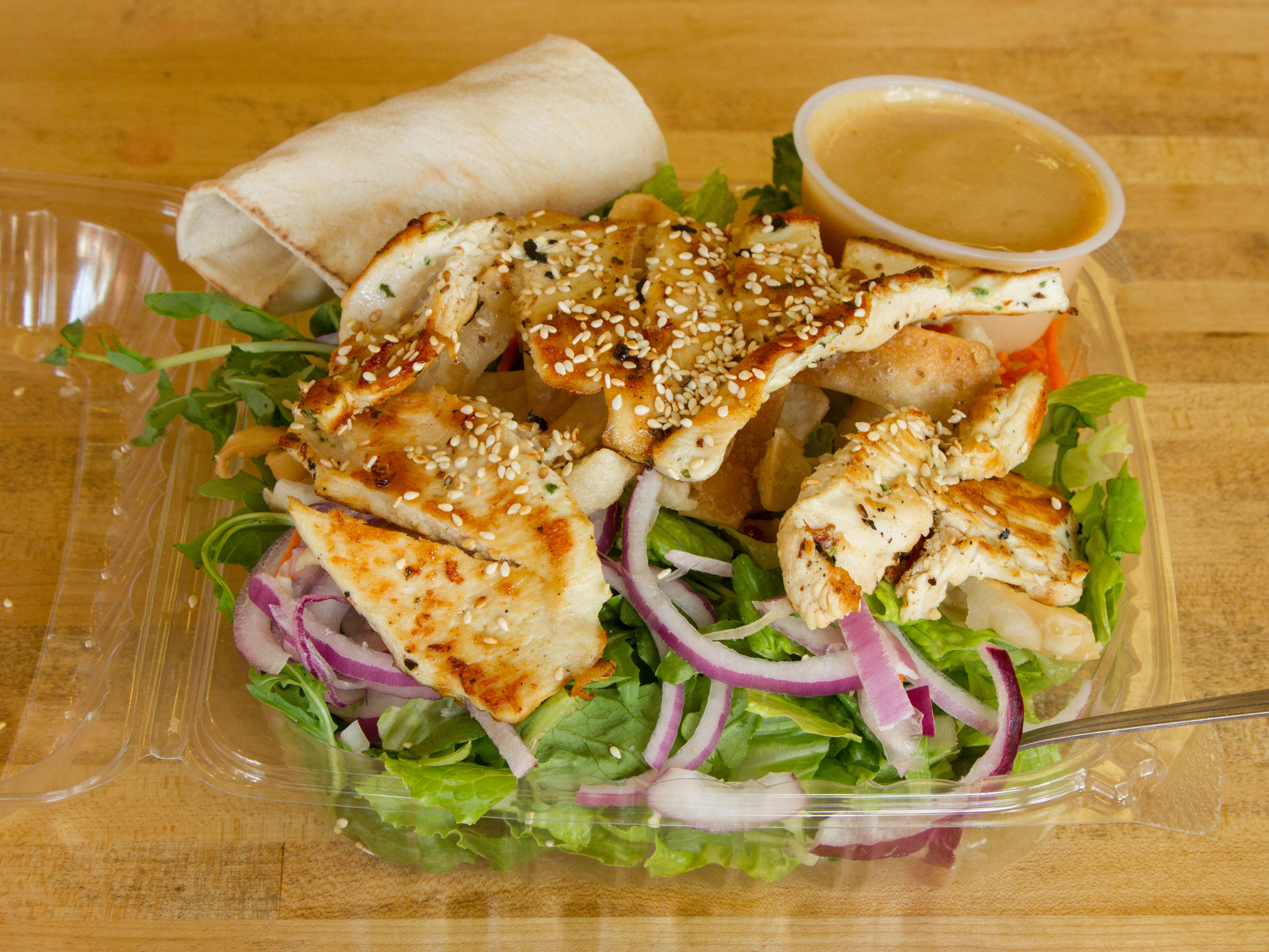 Order Asian Sesame Chicken Salad food online from The Real Deal Deli store, West Roxbury on bringmethat.com
