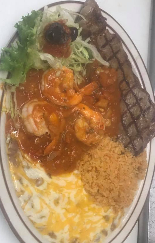 Order Steak and Shrimp food online from Pancho's Villa store, Anchorage on bringmethat.com