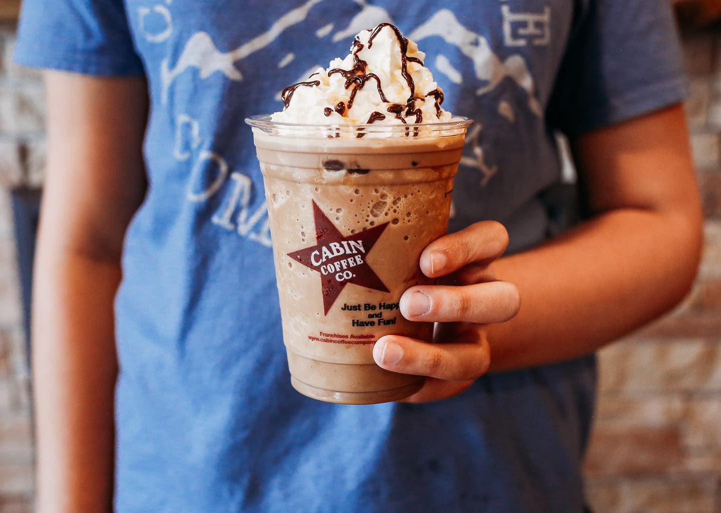 Order Turtle Frappe food online from Cabin Coffee store, Goshen on bringmethat.com