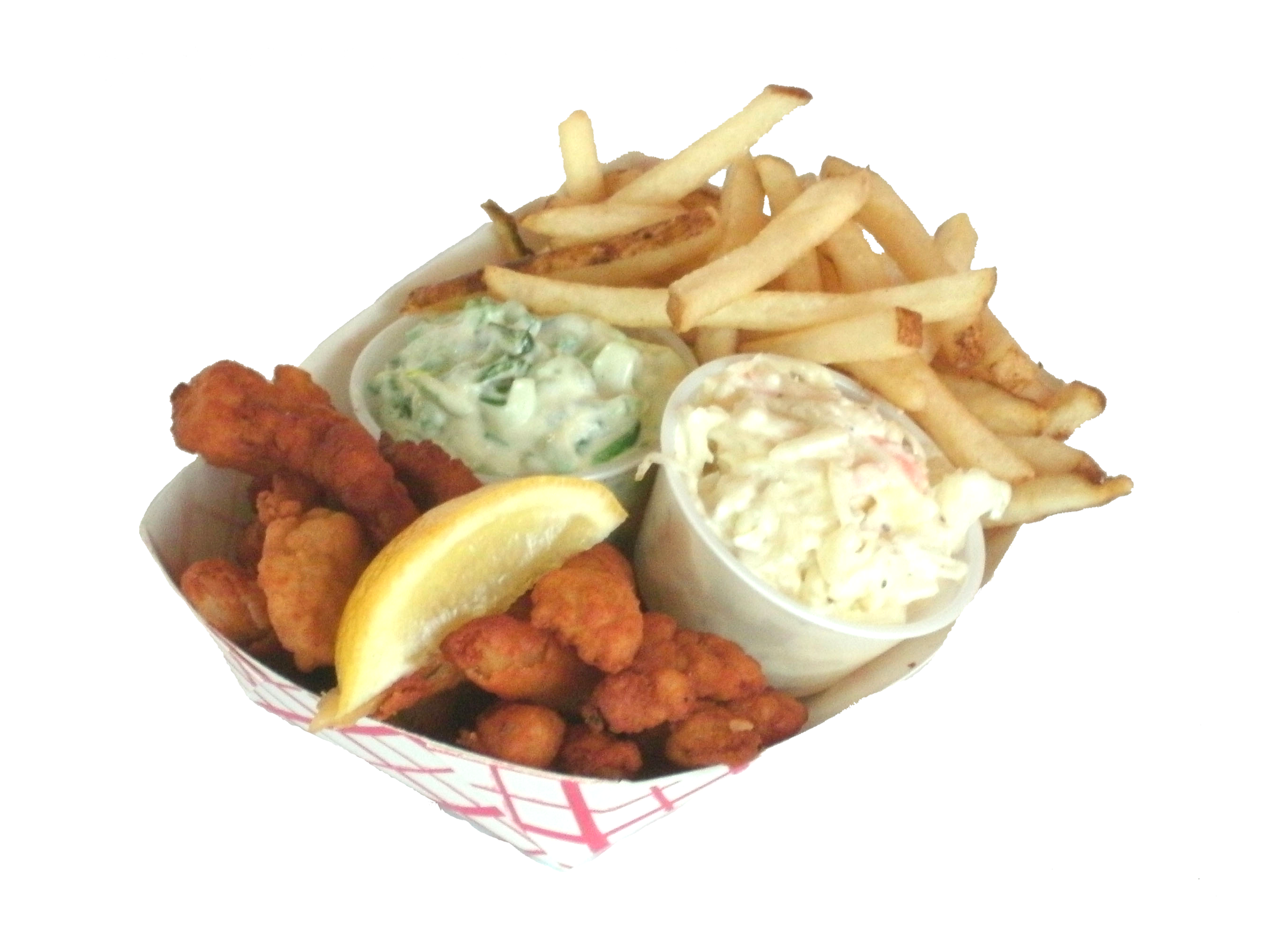 Order Fried Clamstrip Platter food online from Steve's Snappin Dogs store, Denver on bringmethat.com