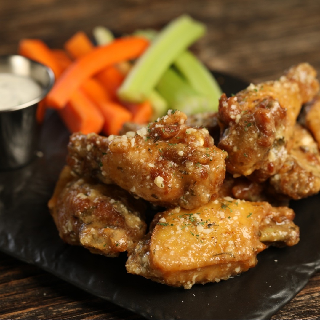 Order Garlic Parmesan Wing food online from Wild Wild Wings store, Lawrenceville on bringmethat.com