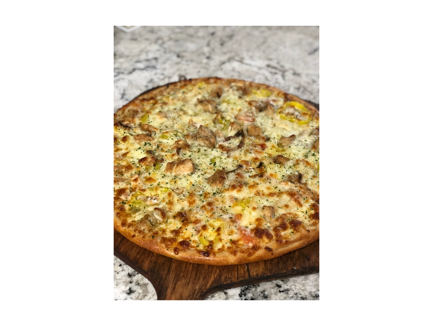 Order Chicken Pesto Pizza food online from The Pizza Cutters store, Syracuse on bringmethat.com
