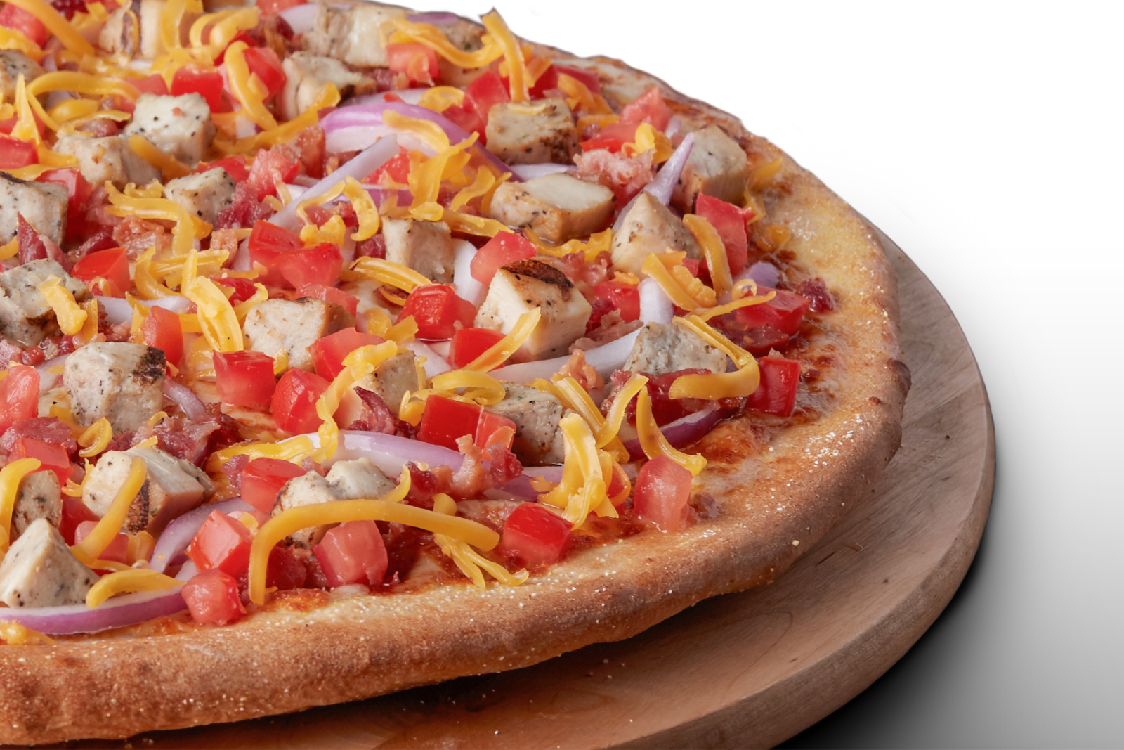 Order Gluten Free Bacon Chicken Supreme Pizza food online from Pizza Guys store, Brentwood on bringmethat.com