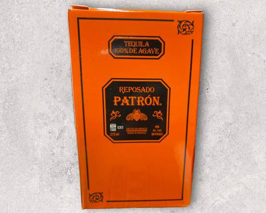 Order Patron Reposado, 375mL tequila (40.0% ABV) food online from South Liquor store, Long Beach on bringmethat.com