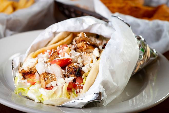 Order Chicken Supreme Pita food online from Papa Gyros store, Uniontown on bringmethat.com