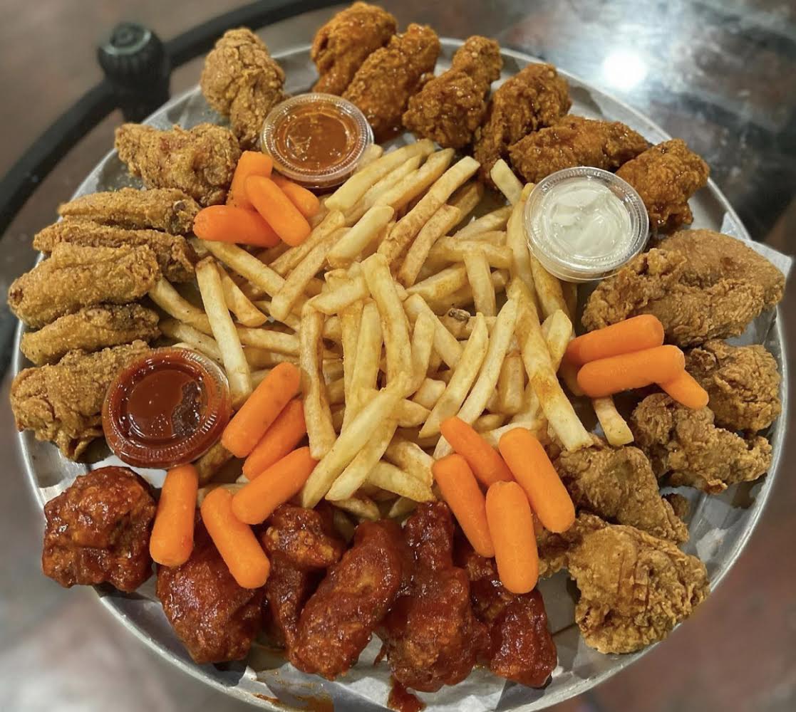 Order NFL Football Platter food online from Solid Rock Cafe store, Antioch on bringmethat.com