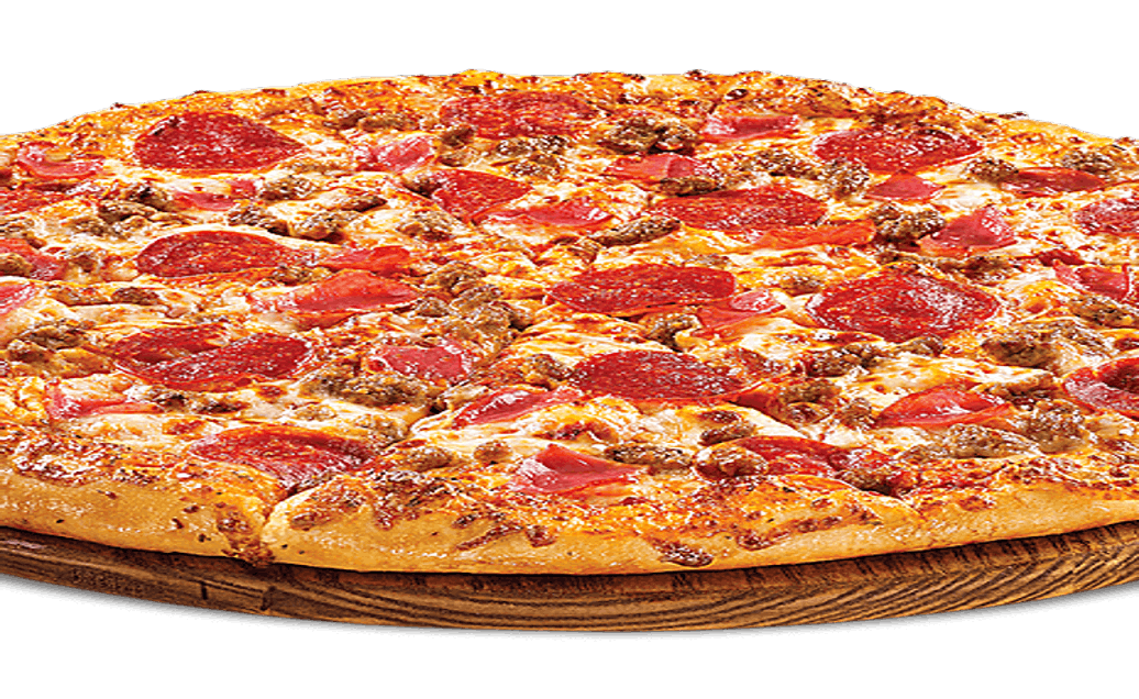 Order Four Meats Pizza - Medium 12'' food online from My Wife Pizza & More store, Fredericksburg on bringmethat.com