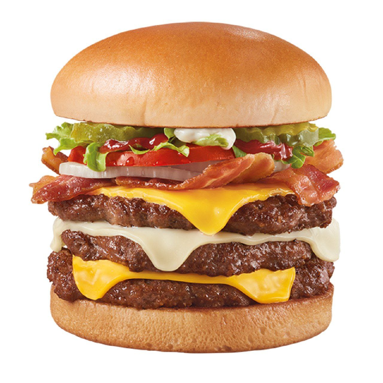 Order Bacon Two Cheese Deluxe 1/2lb* Triple food online from Dairy Queen store, Alpharetta on bringmethat.com