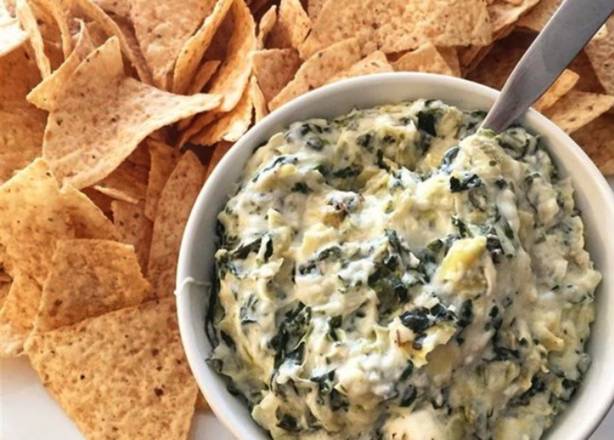 Order Spinach and Artichoke Dip food online from Mac Pizza & Wings store, Richmond on bringmethat.com