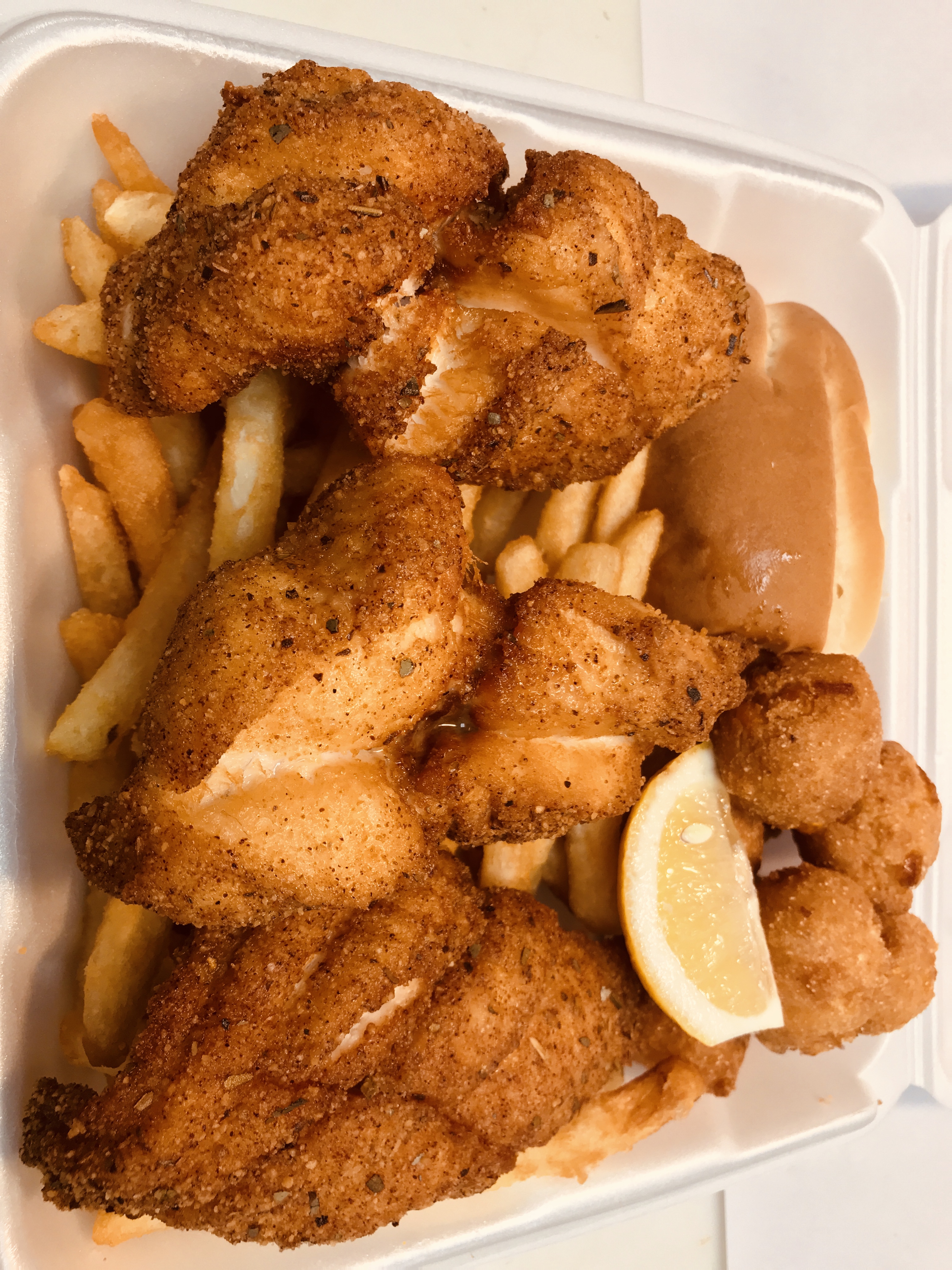 Order 37. Catfish Platter food online from Cameron's Seafood store, Frederick on bringmethat.com
