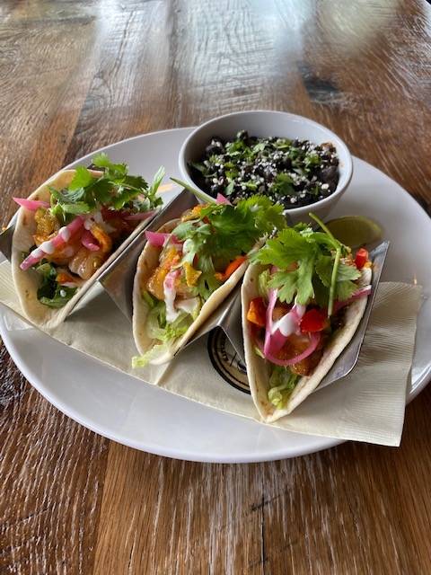 Order Spicy Shrimp Tacos food online from City Tap House store, Washington on bringmethat.com