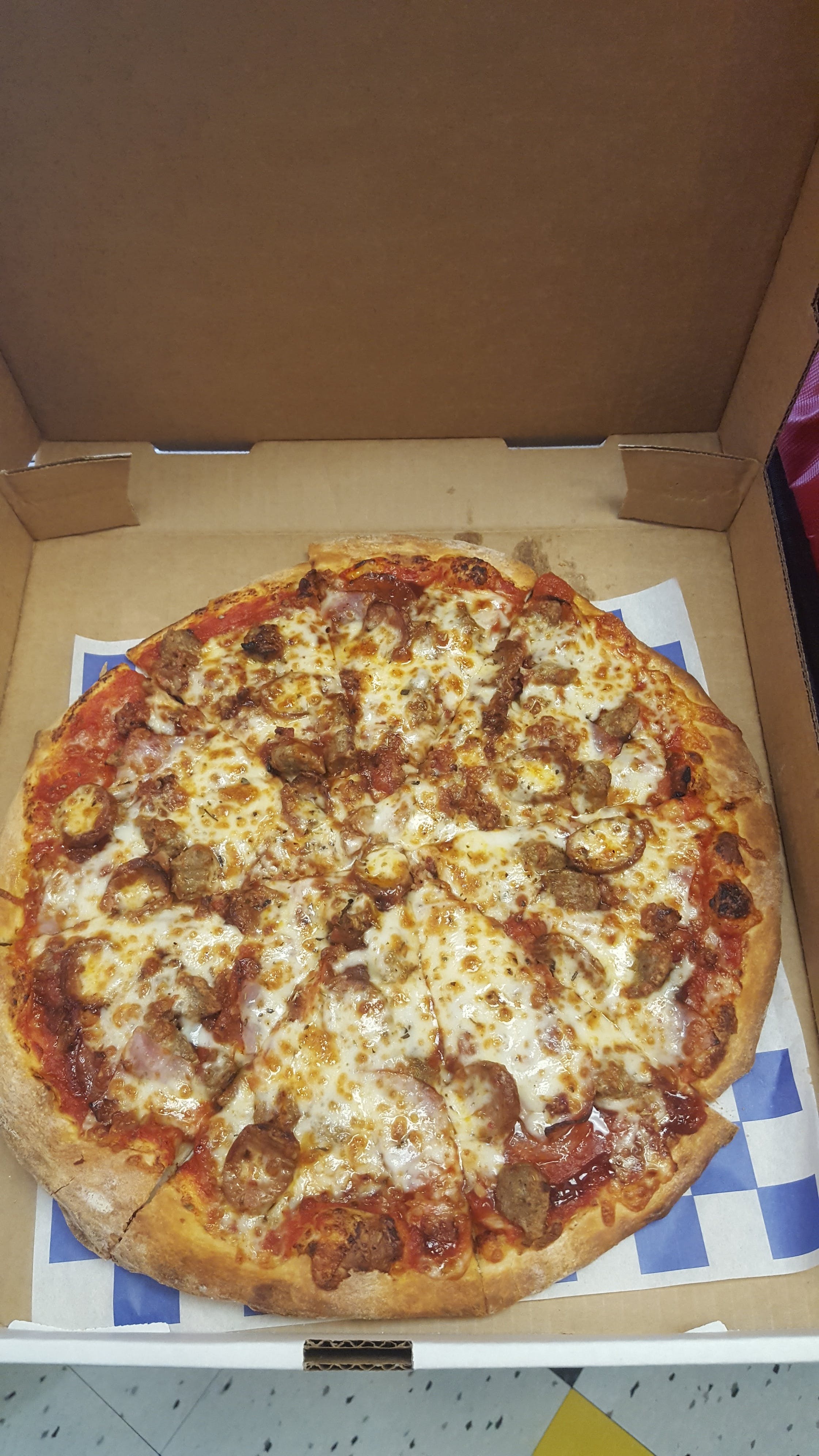 Order The Sloppy Pig Pizza - Personal 8" food online from Pete Za store, Grand Forks on bringmethat.com