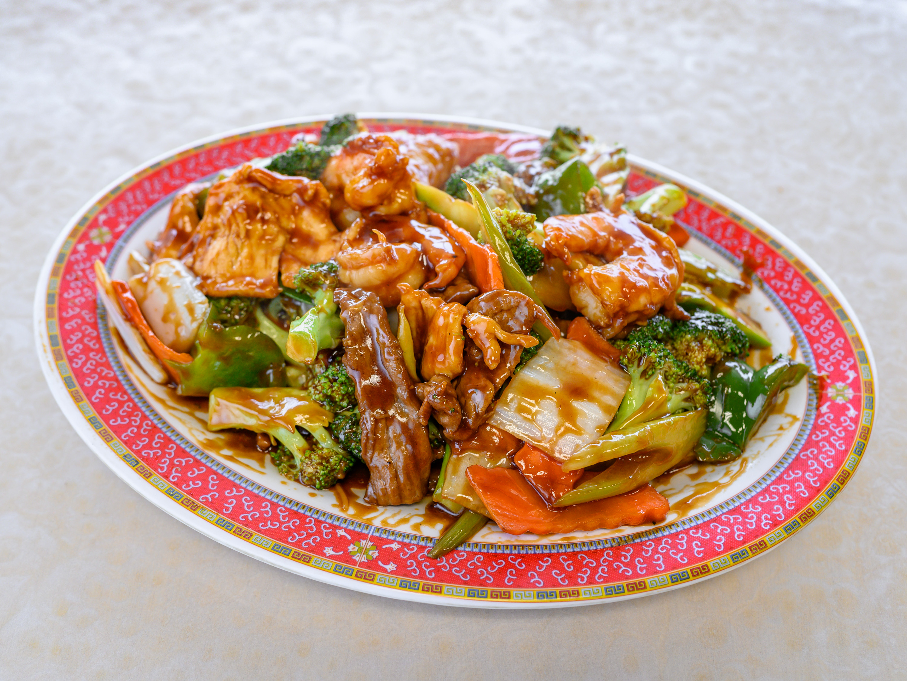 Order S22. Triple Delight food online from Lucky Chinese Restaurant store, Richmond on bringmethat.com