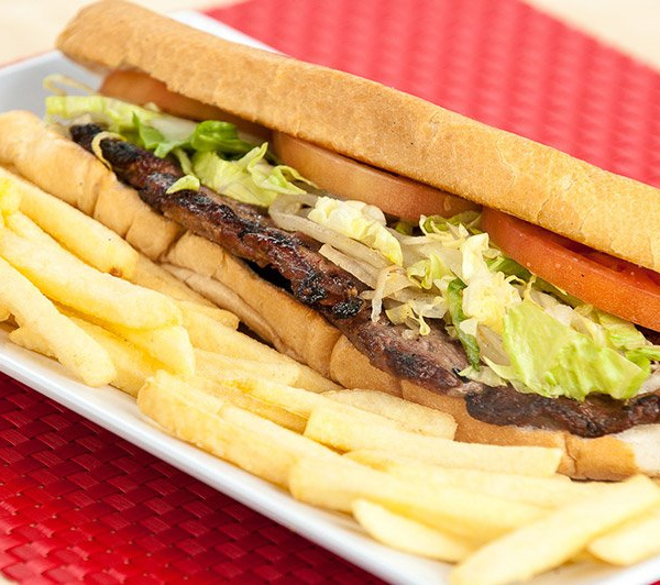 Order Sandwich de Carne food online from El Conuco Restaurante store, Union City on bringmethat.com