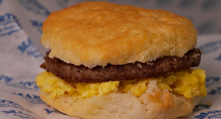 Order  Sausage, Egg and Cheese Biscuit food online from Top Donut store, Tyler on bringmethat.com