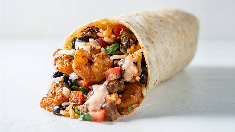 Order Surf and Turf Burrito food online from Chronic Tacos store, Temecula on bringmethat.com