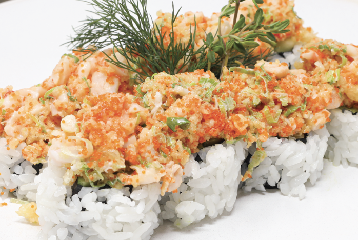 Order Crunchy Shirimp Roll food online from Asahi Sushi store, Granada Hills on bringmethat.com