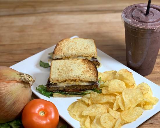 Order Garden Patty Melt (plant based) food online from Daily Jam store, Tempe on bringmethat.com