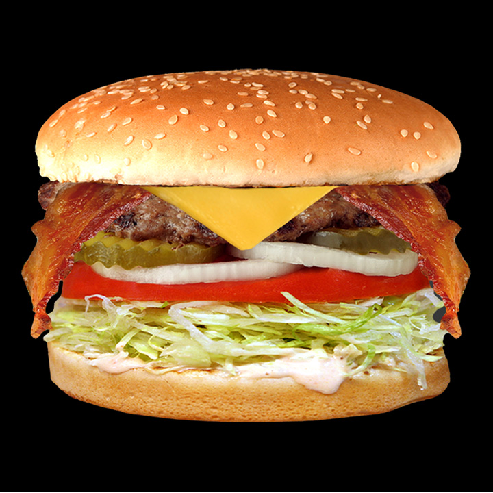 Order Bacon Cheese Burger food online from Jim's Burgers store, Long Beach on bringmethat.com