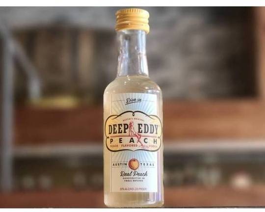 Order Deep Eddy Peach, 50mL vodka (35.0% ABV) food online from Cold Spring Liquor store, Liberty Hill on bringmethat.com