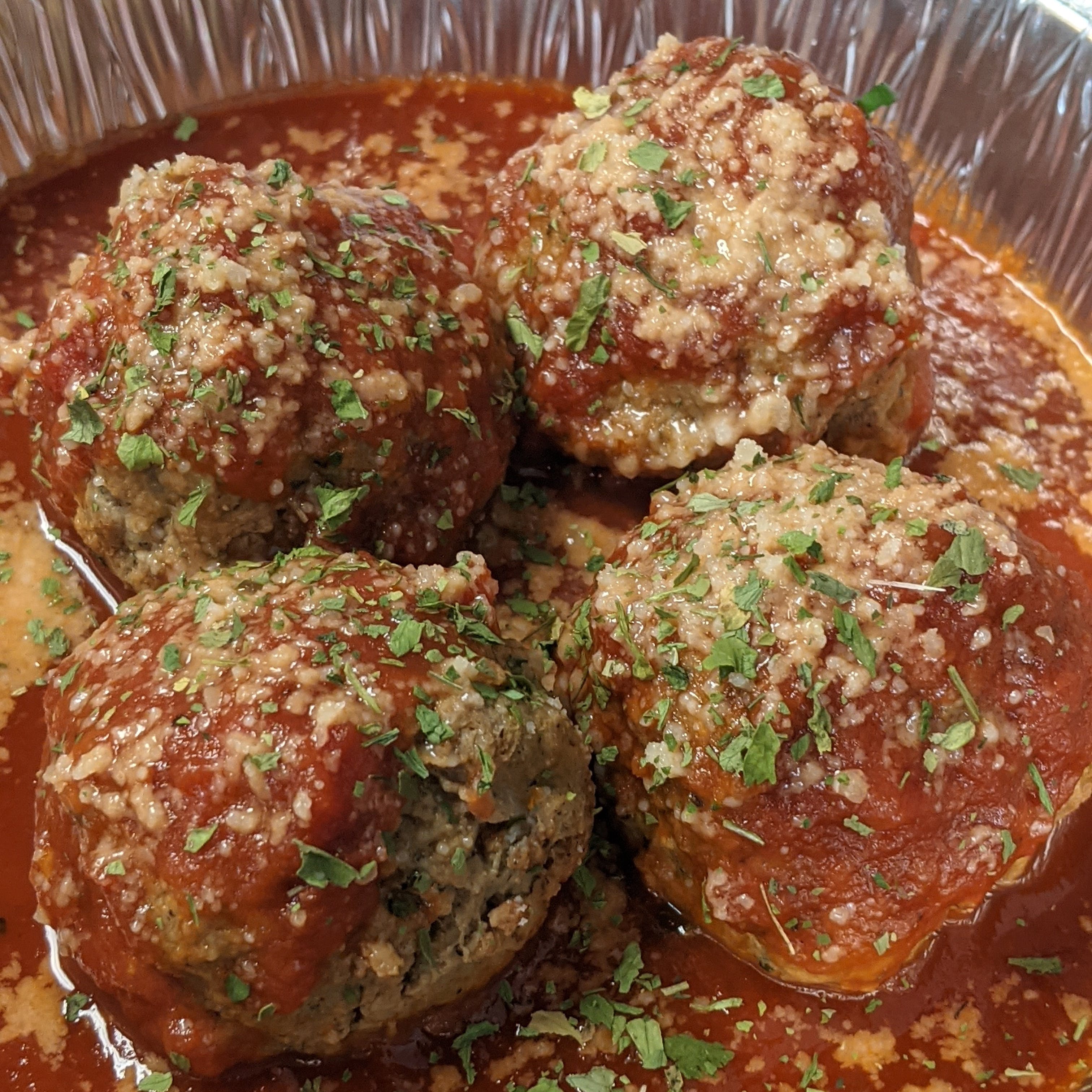 Order Mama's Meatballs - Appetizer food online from Lucino Pizza store, Las Vegas on bringmethat.com