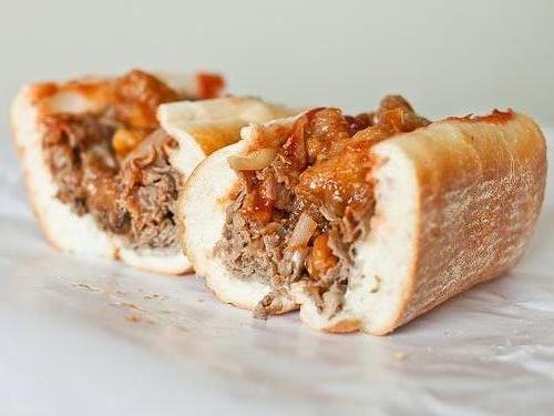 Order Pizza Cheesesteak Sandwich food online from Little Slice of NY store, Camden on bringmethat.com