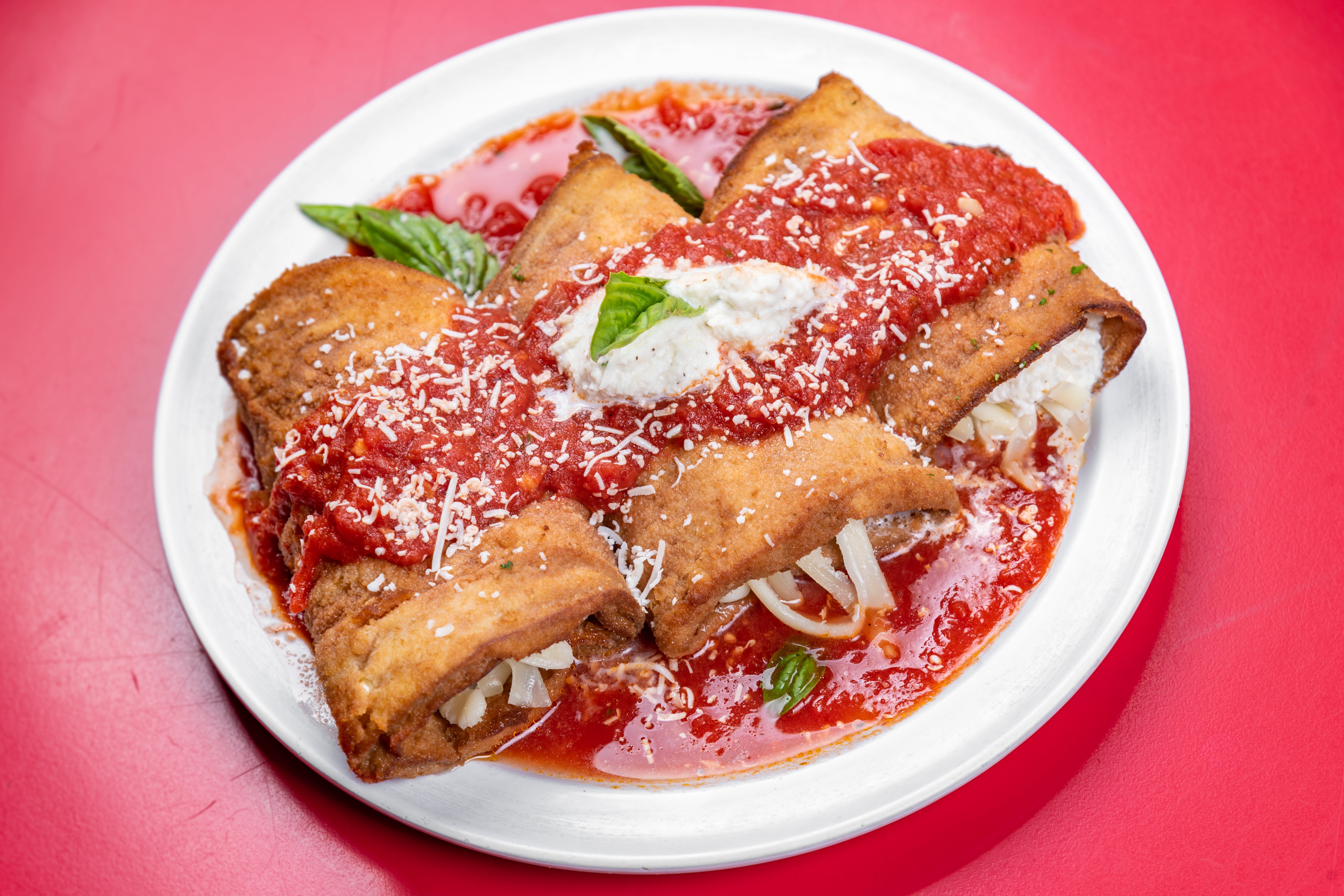 Order Eggplant Rollatini - Entree food online from The Grotto Pizzeria store, New York on bringmethat.com