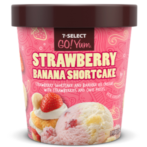 Order 7-Select GoYum Strawberry Banana Shortcake Pint food online from 7-Eleven store, Las Vegas on bringmethat.com