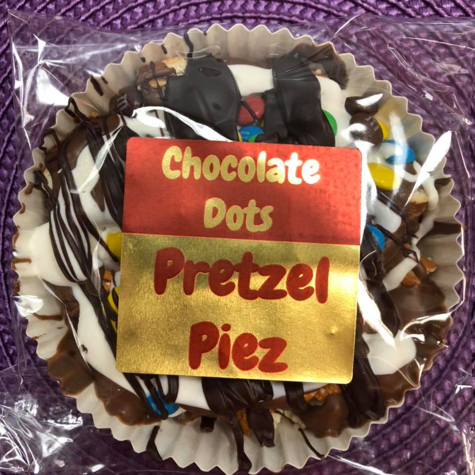 Order Chocolate Dots Pretzel Piez food online from Cookies By Gayla store, Topeka on bringmethat.com