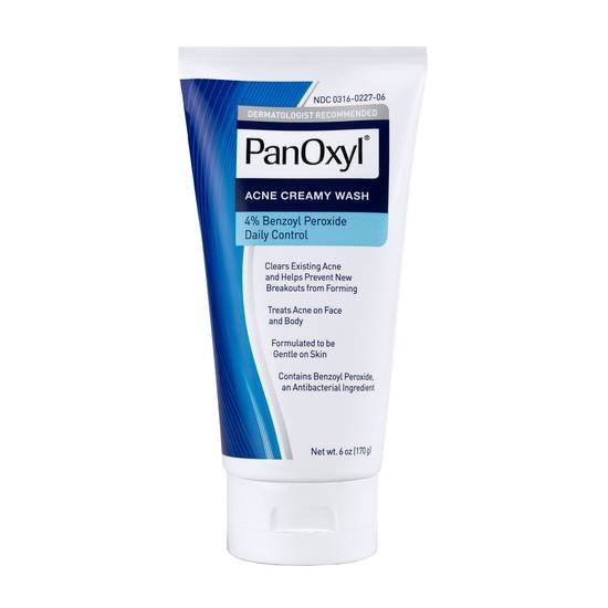 Order PanOxyl Creamy Wash 4% Benzoyl Peroxide Daily Control Deep Cleaning Wash for Acne, 6 OZ food online from Cvs store, LANCASTER on bringmethat.com