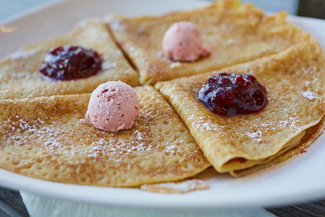 Order Swedish Pancakes food online from Vineyard Cafe store, Oxnard on bringmethat.com