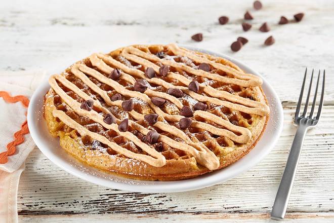 Order Pumpkin Chocolate Chip Waffle food online from Huddle House store, Suffolk on bringmethat.com