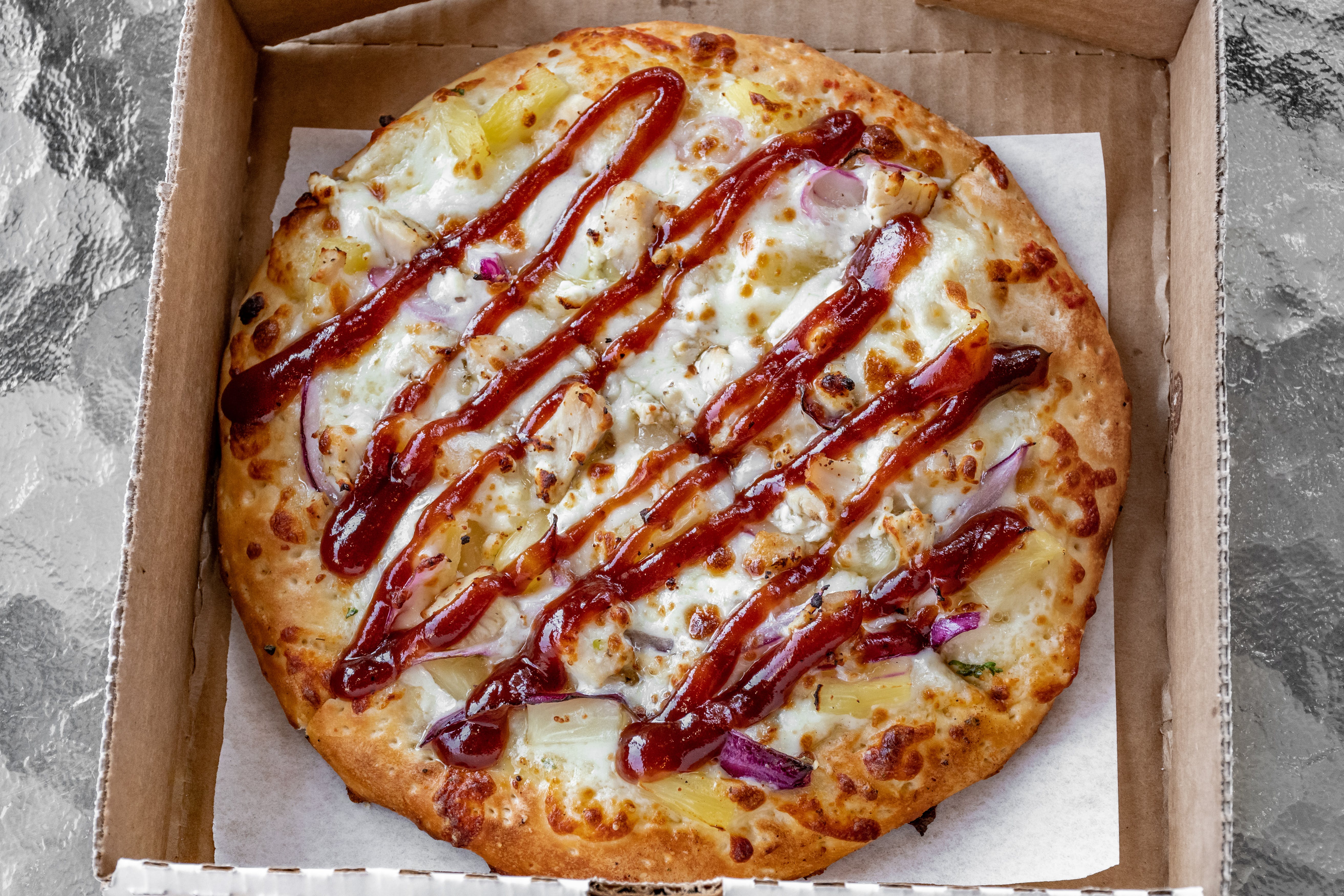 Order BBQ Chicken Pizza - Personal 8" (4 Slices) food online from Rock Creek Pizza store, Sandy on bringmethat.com