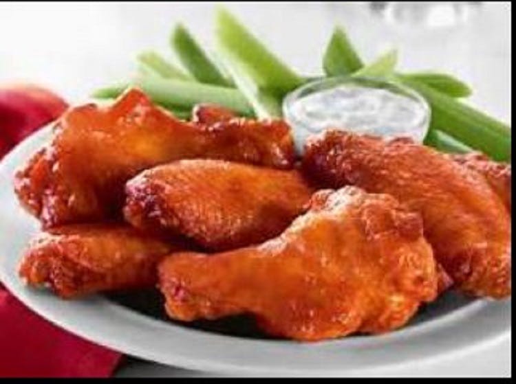 Order Buffalo Chicken Wings - Single (6 Pieces) food online from Mr G's Pizzeria & Wings store, Fairlawn on bringmethat.com