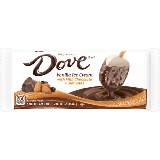 Order Dove Vanilla Ice Cream With Milk Chocolate Ice Cream Bar food online from Exxon Food Mart store, Port Huron on bringmethat.com
