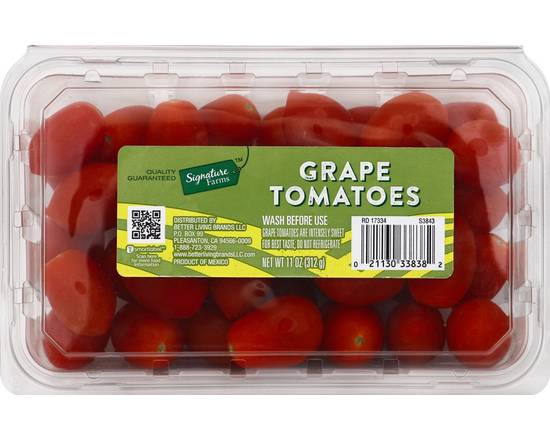 Order Signature Farms · Grape Tomatoes (11 oz) food online from Albertsons Express store, Yuma on bringmethat.com