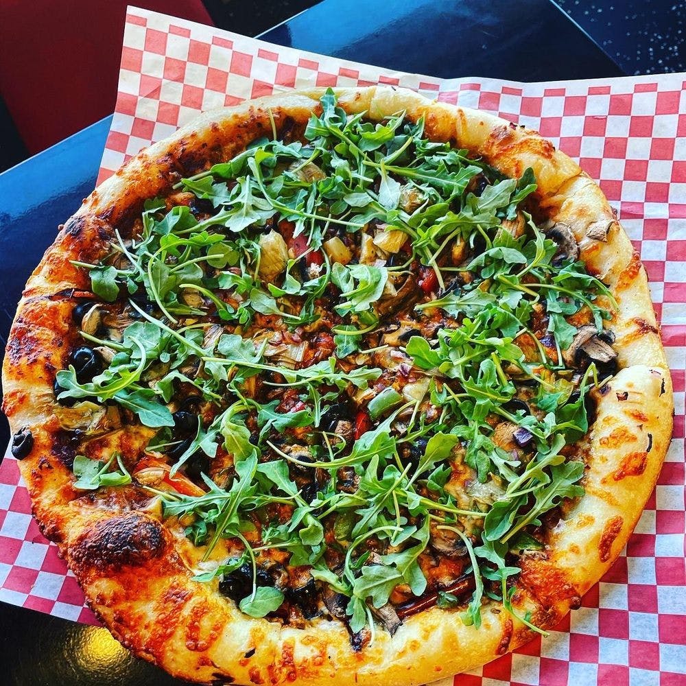 Order The Green Thumb Pizza - 12'' food online from Alpine Pizza store, Boise on bringmethat.com