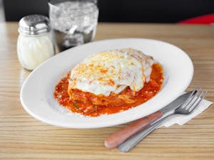 Order Eggplant Parmigiana . Side Of Pasta food online from Pasta Party store, Orange on bringmethat.com