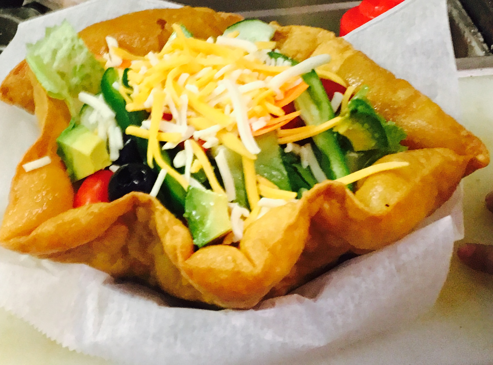 Order Taco Salad food online from Papa Latin Cuisine store, West Haverstraw on bringmethat.com
