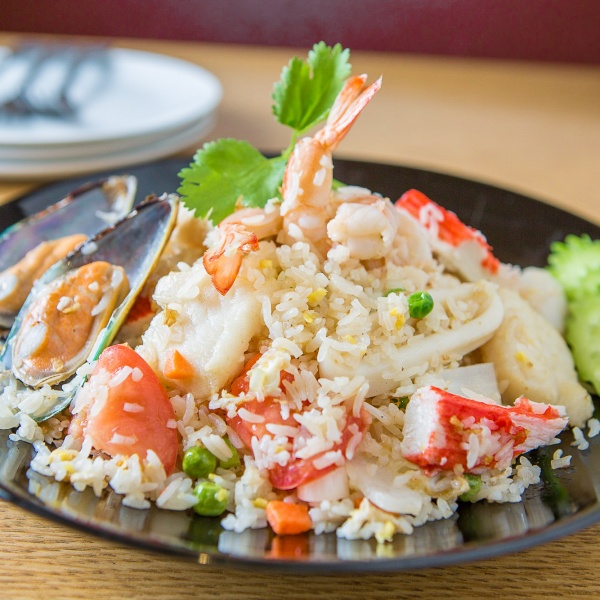 Order 48. Seafood Fried Rice food online from Top Thai Cuisine store, Reseda on bringmethat.com