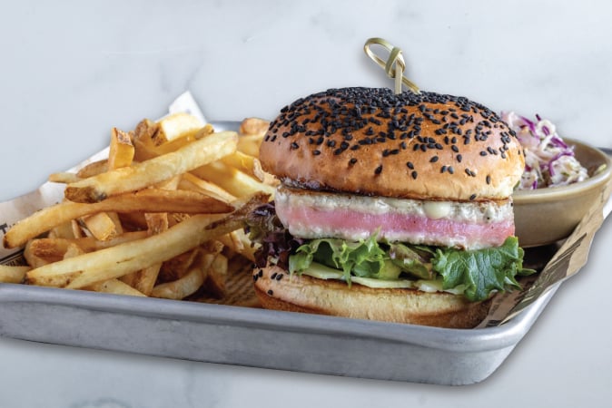Order Seared Ahi Burger food online from Pacific Catch - Campbell store, Campbell on bringmethat.com