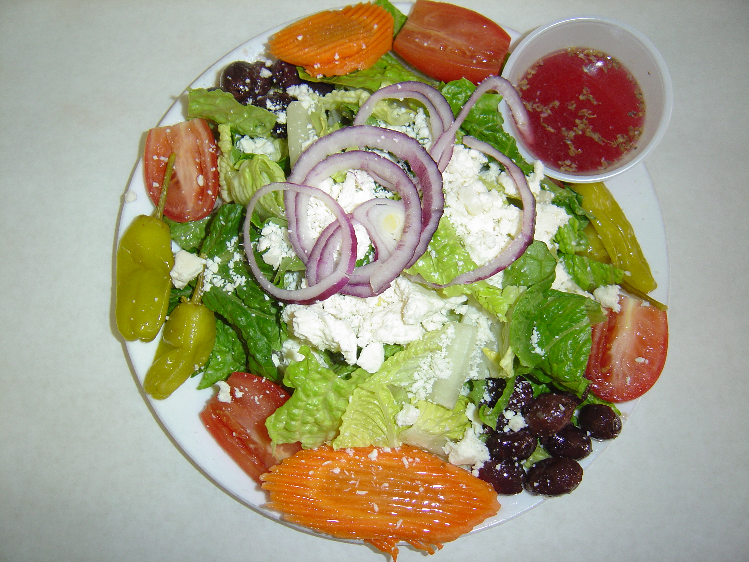 Order Mediterranean Salad food online from Salsa Grill store, Woodlawn on bringmethat.com