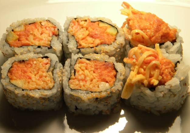 Order Spicy Crabmeat Roll food online from Joa Sushi store, Southgate on bringmethat.com