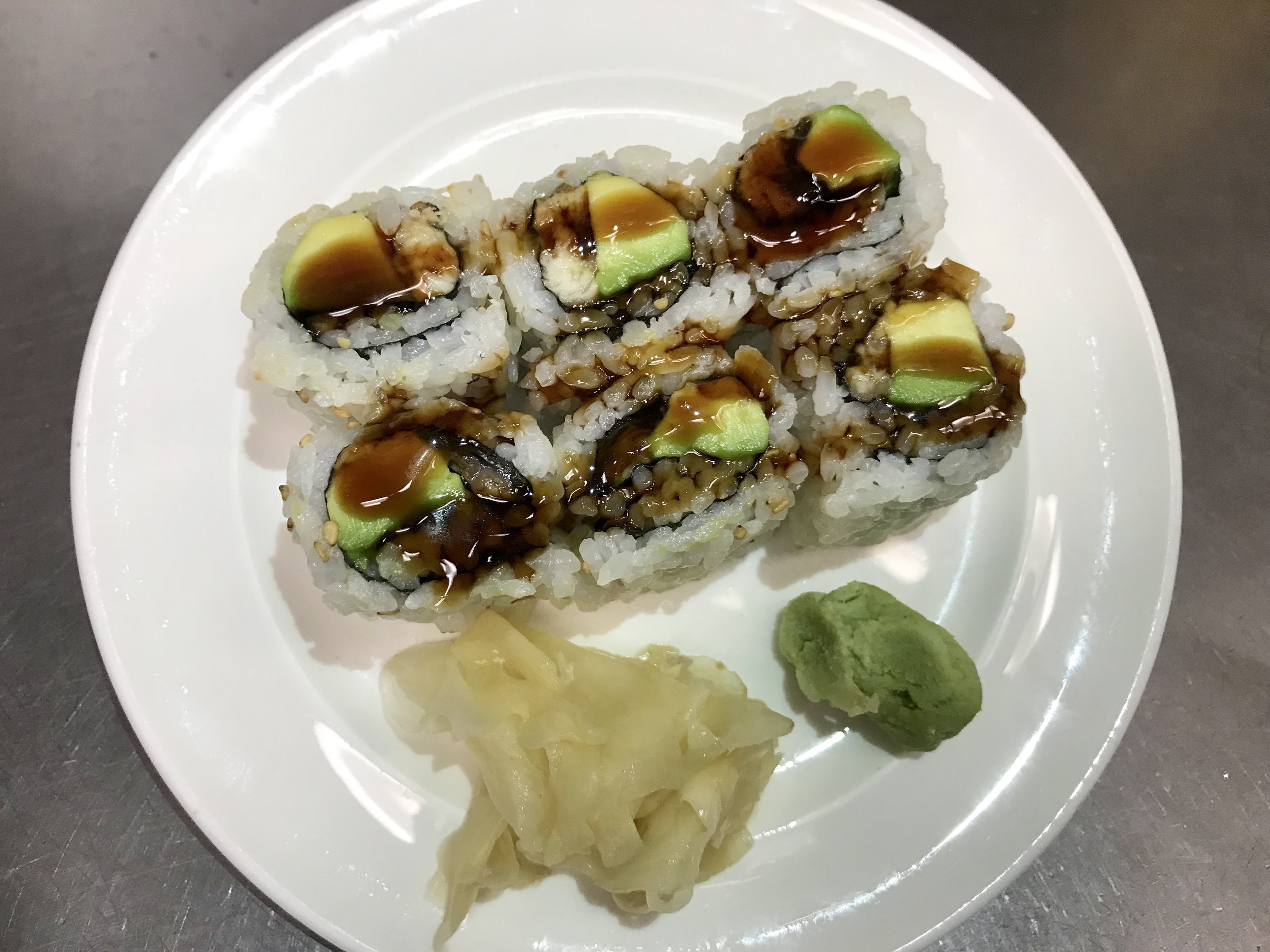 Order Eel Avocado Roll food online from Blue Wazabi store, Madison on bringmethat.com