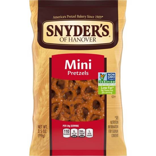 Order Snyder's of Hanover Mini Pretzels food online from Exxon Food Mart store, Port Huron on bringmethat.com