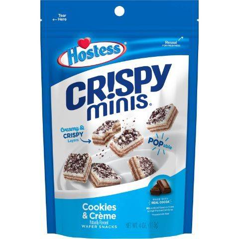 Order Hostess Crispy Mini Cookies & Crème 4oz food online from 7-Eleven store, Nephi on bringmethat.com
