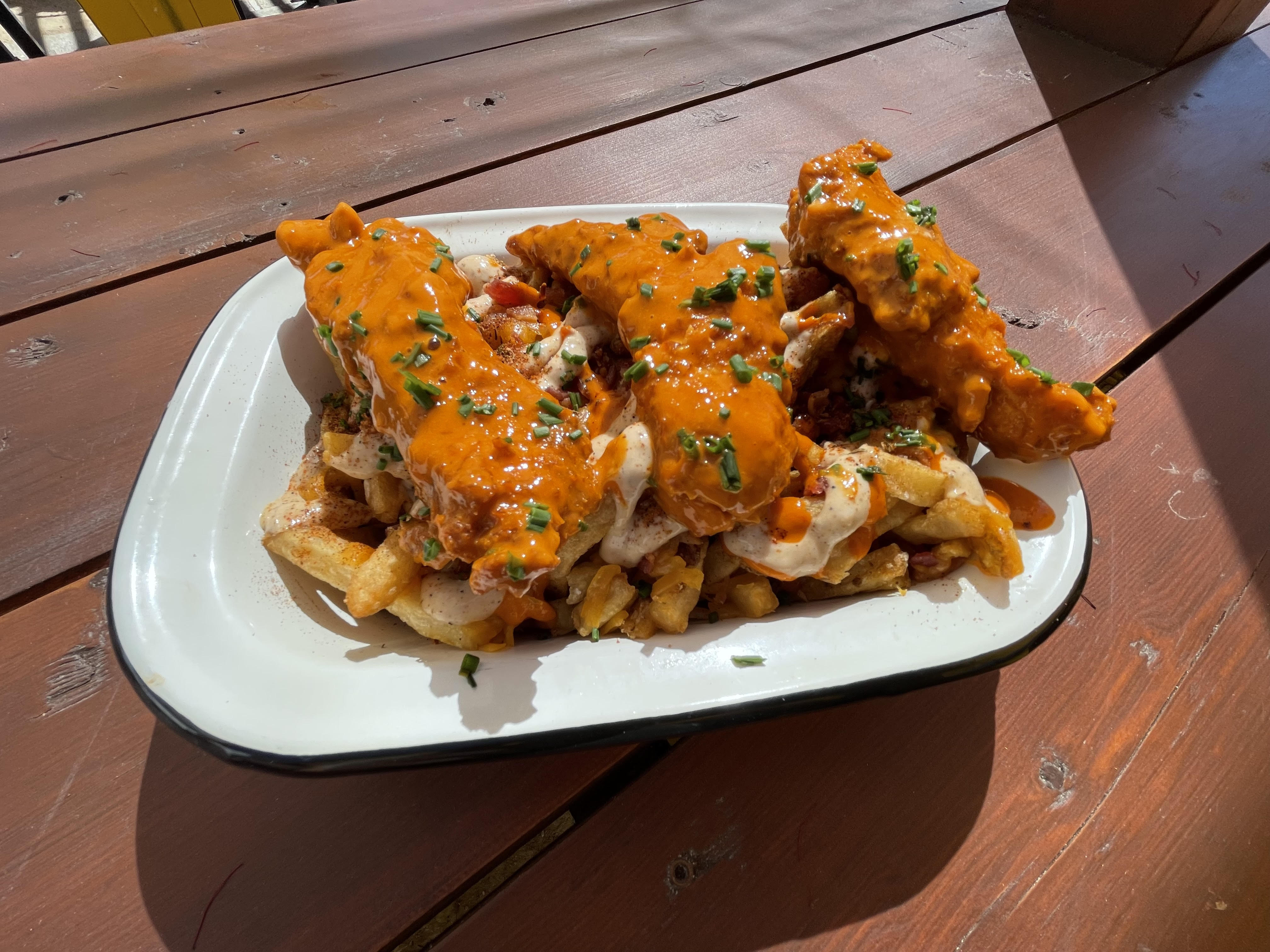 Order Loaded Rodeo Fries food online from Wingman Rodeo store, Goleta on bringmethat.com